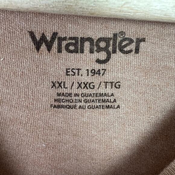 Wrangler Mens XXL Duck Hunting Dog Brown Graphic Print Short Sleeve T-Shirt NWT - Picture 5 of 7